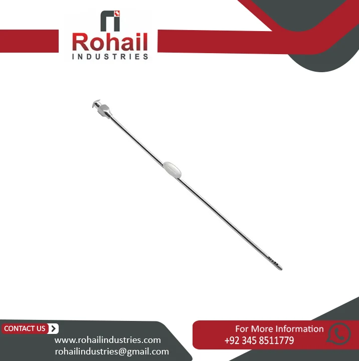 Novak Endometrial Suction Curette 3mm 23cm Biopsy Suction Straight,With Luer Lock Hub Stainless