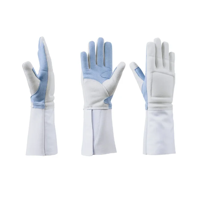 Профессиональные кожаные перчатки для фехтования с подкладкой безопасные Нескользящие длинной манжетой