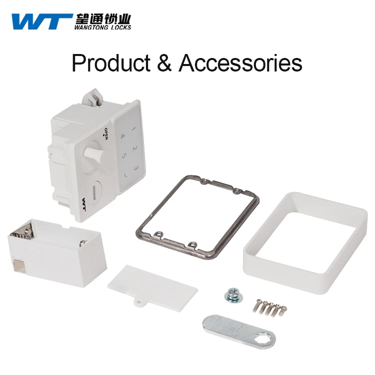 WT Plastic Cabinet Structure Manufacturing Digital Lock Door Smart Door Lock Mechanism Mechanical Safe Key Lock