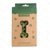 24 rolls of dark green printed garbage bags per box