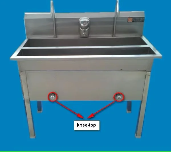 Industrial stainless steel sink for slaughterhouse equipment and tools