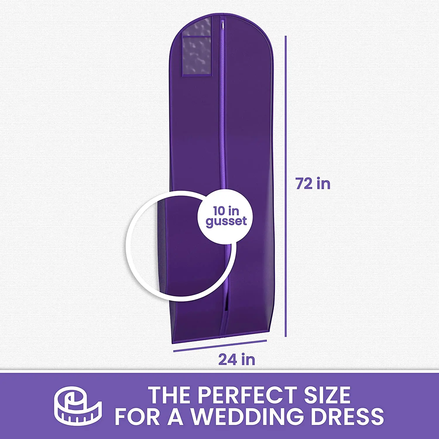 Длинная свадебная сумка для одежды 72 дюйма