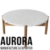 White Terrazzo + Acacia Wood