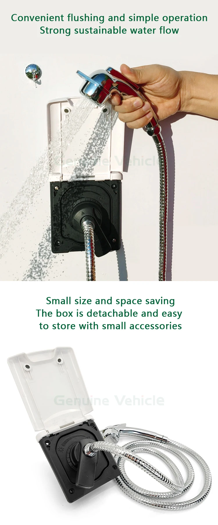 Genuine Vehicle Rv Shower Box Motorhome Accessories External Shower For