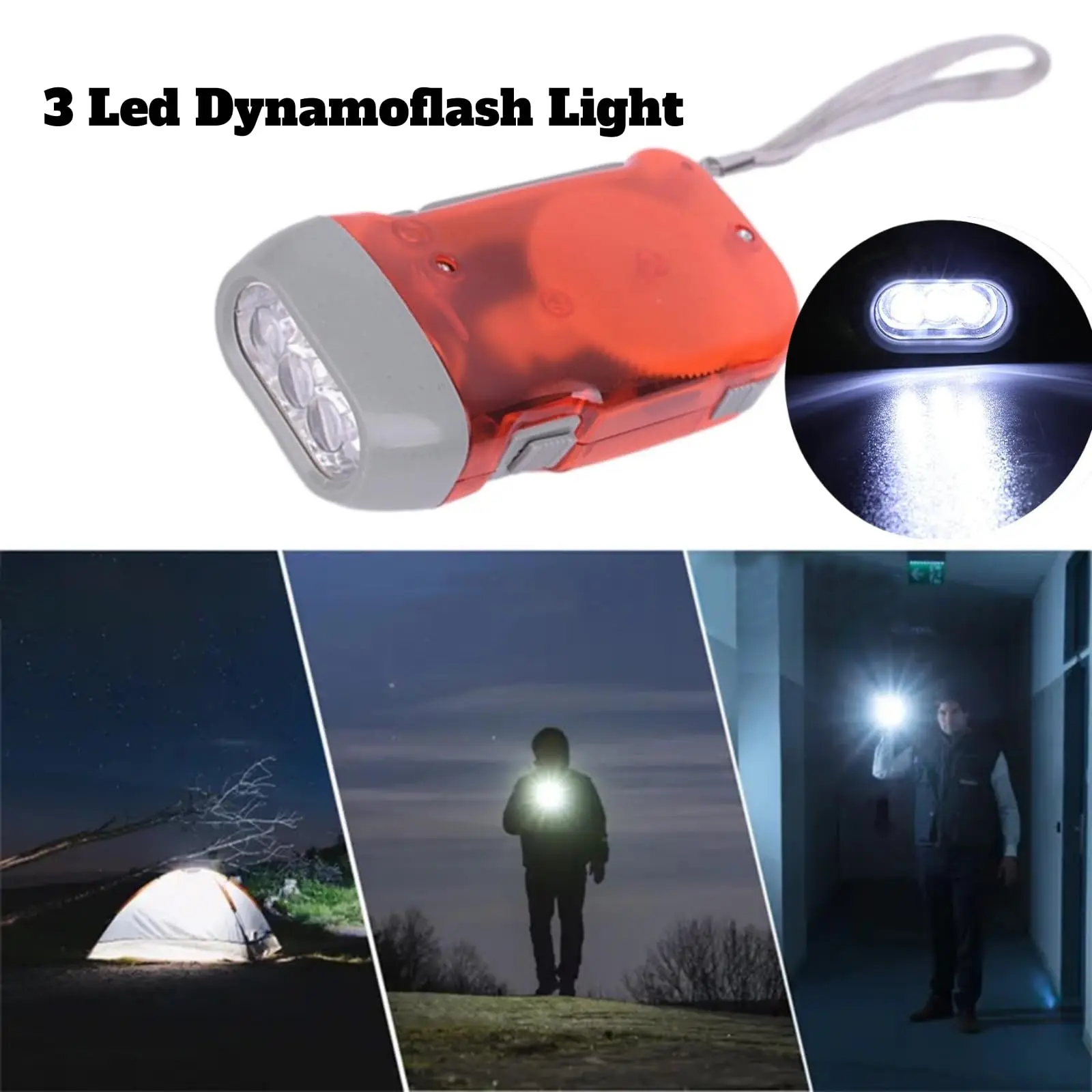 Treela 36 Pcs Hand Crank Flashlight Bulk Squeeze Wind Up Flashlight No - View #10