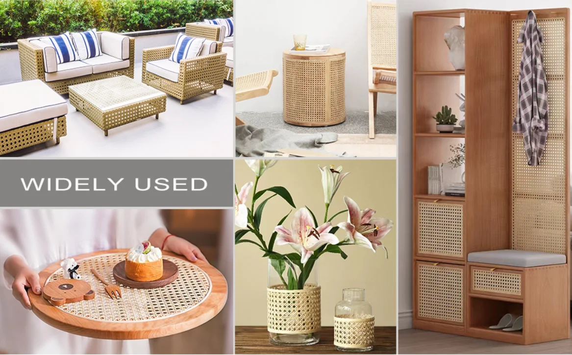 Mesh Cane Rattan bing Roll Cane Woven Weave For Chairs Furniture