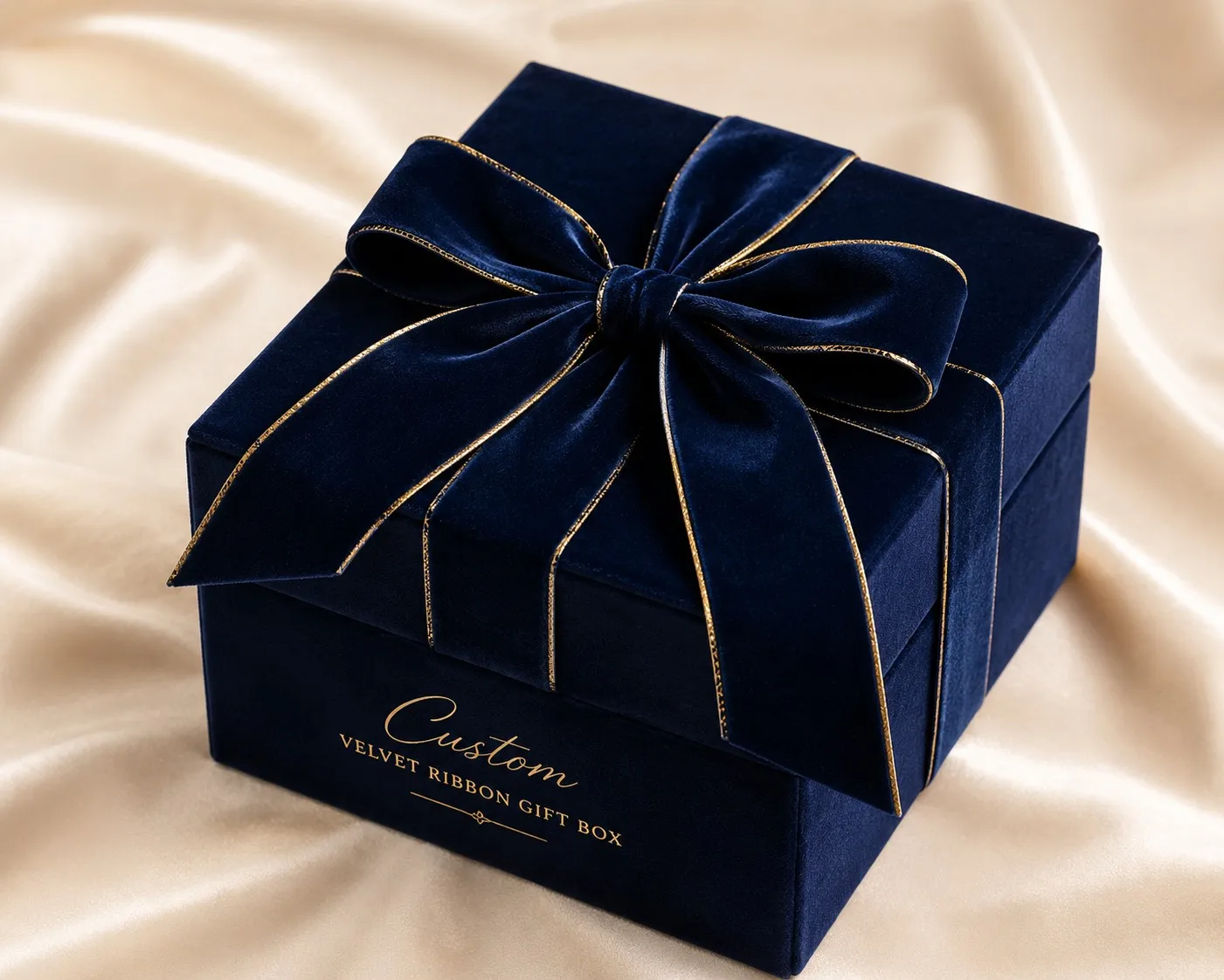 Custom Velvet Ribbon Gift Box