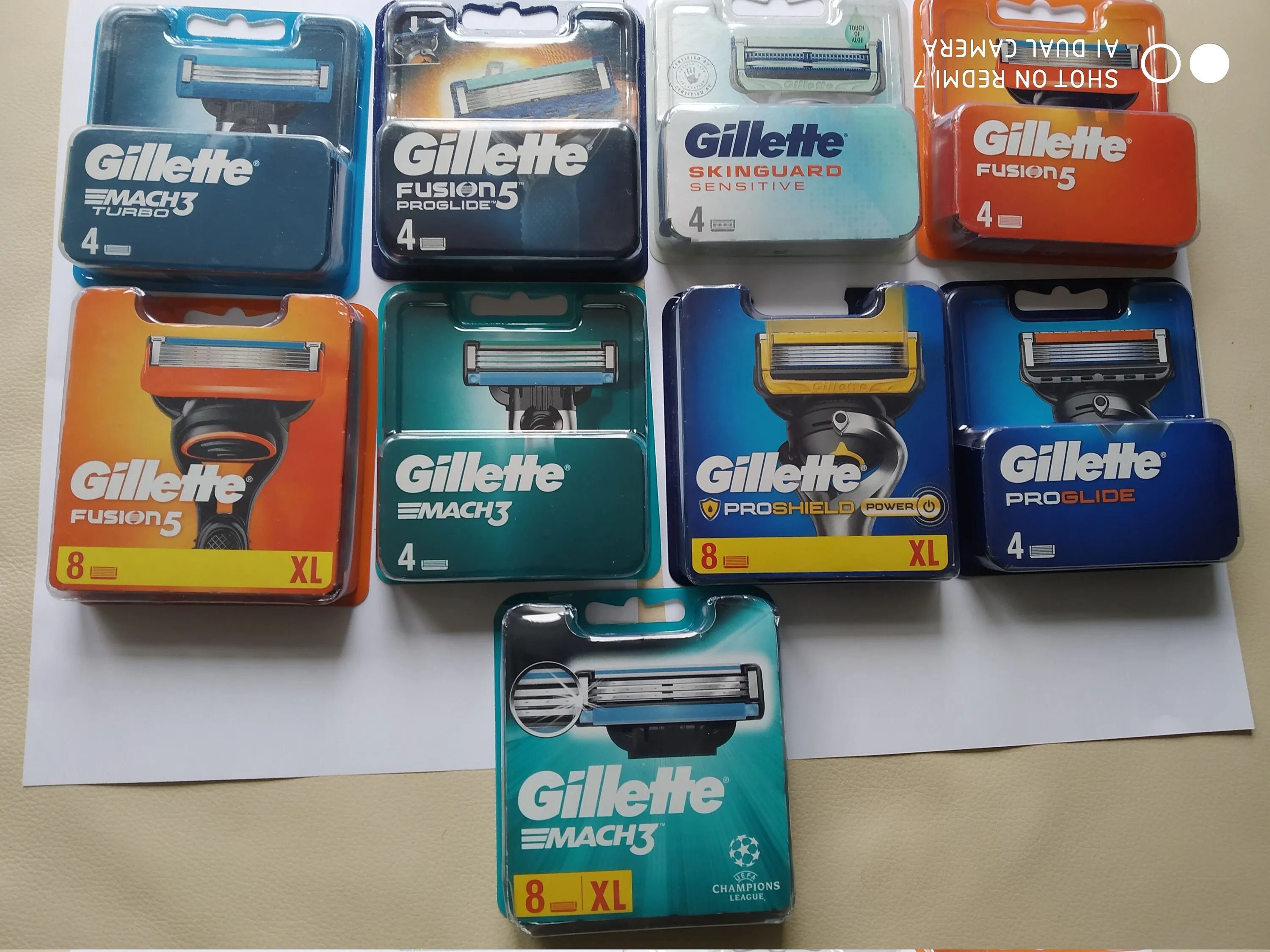 Gillette Shaving Blade For Sale/ Disposable Triple Blade Razor Hot Sale