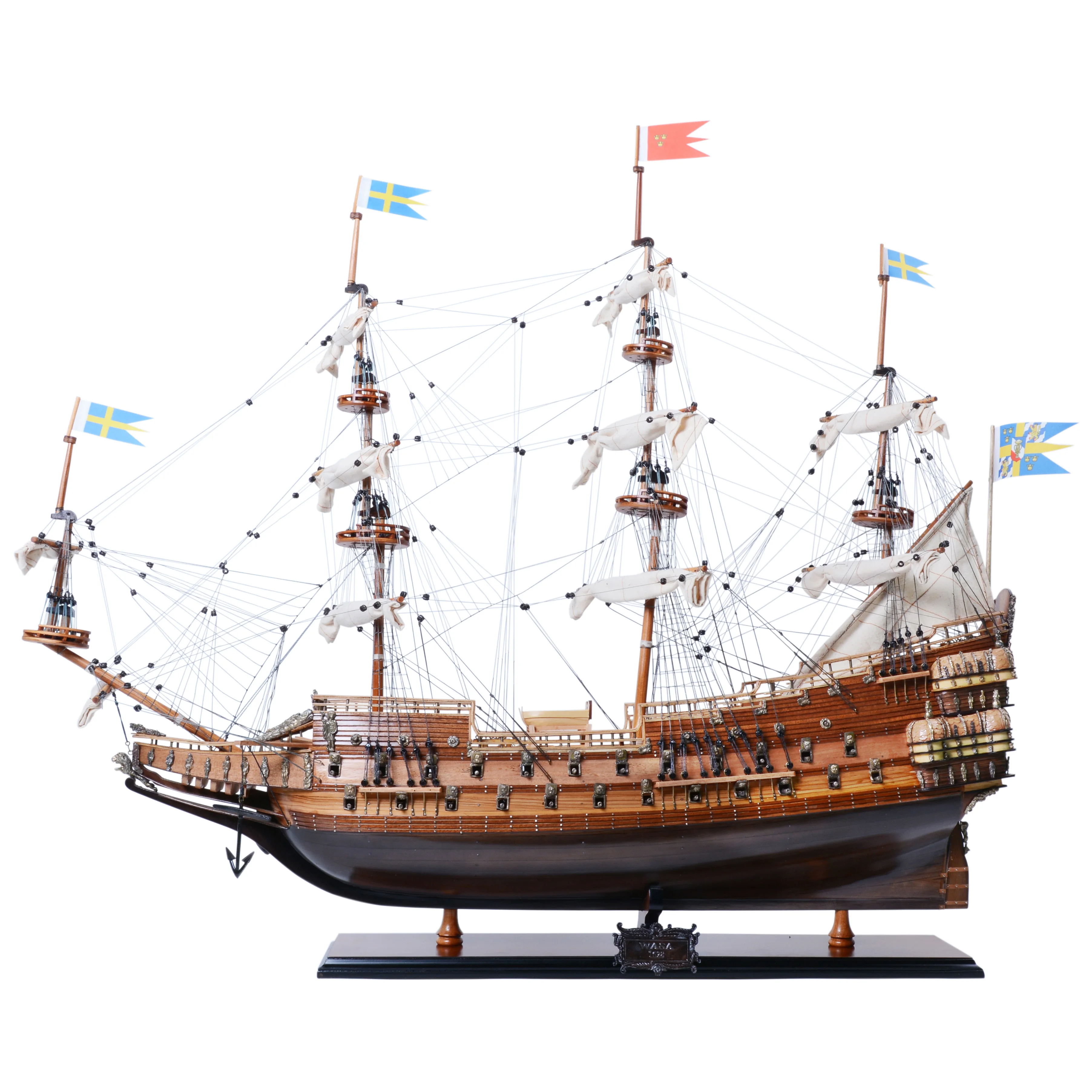 Old Modern Handicrafts Ribs - Modelo De Canoa Coleccionable, Pequeño, Madera Natural