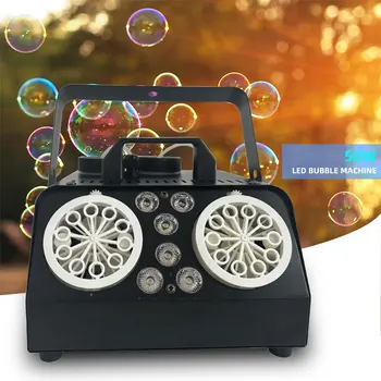 Factory Direct 50W Bubble Machine Wireless Remote Control 3in1 RGB LED Bubble Machine for DJ Party Wedding