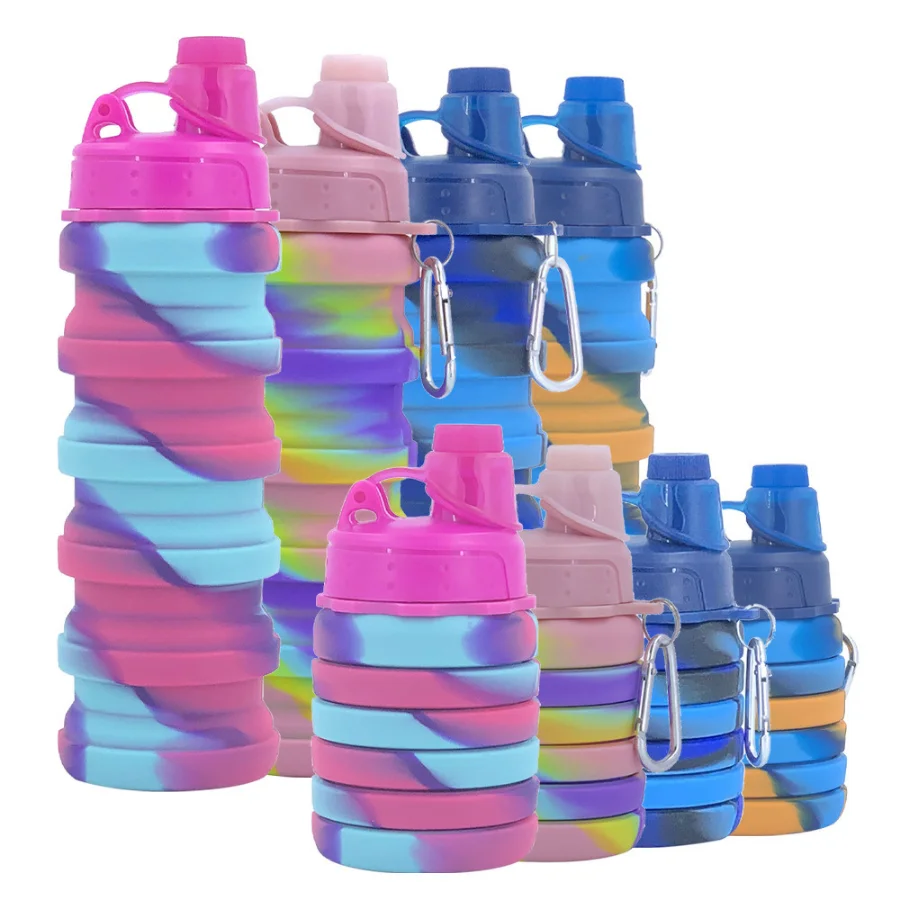 Silicone Folding Bottle Oz Multisize Multicolor Made By