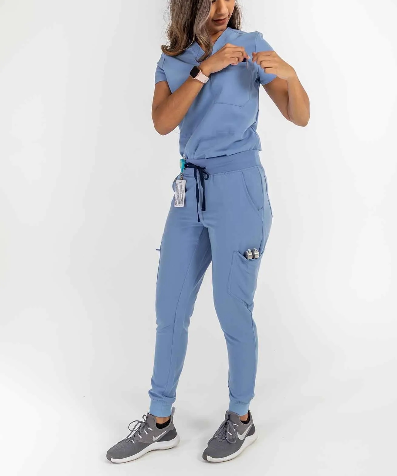 New Style Hospital Scrubs Sets Nurse Uniform Hospital Dress Jumpsuit ...