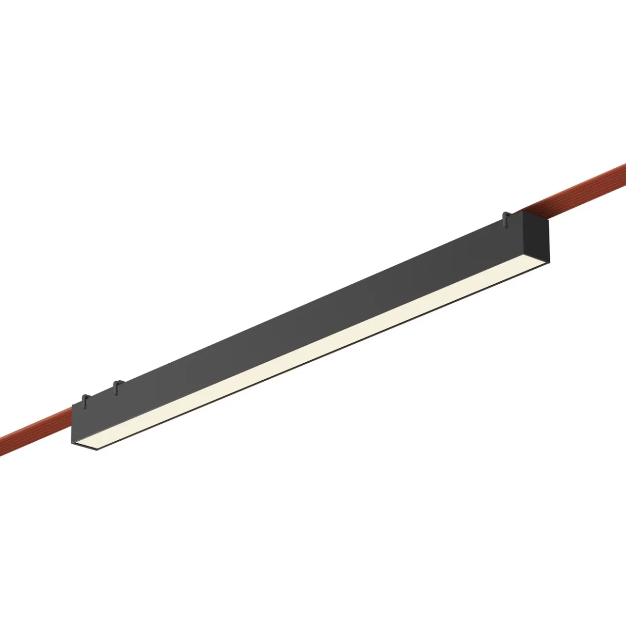 LED Track Light Linear With Diffuser 24W DC48V 4000K Black Textile Track Light System New Modern Woven Magnetic Belt Lighting