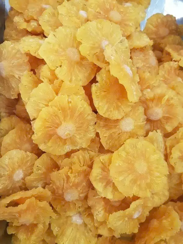 Dried Pineapple Slices Soft with Sugar Delicious Dried Fruit Tropical Exotic