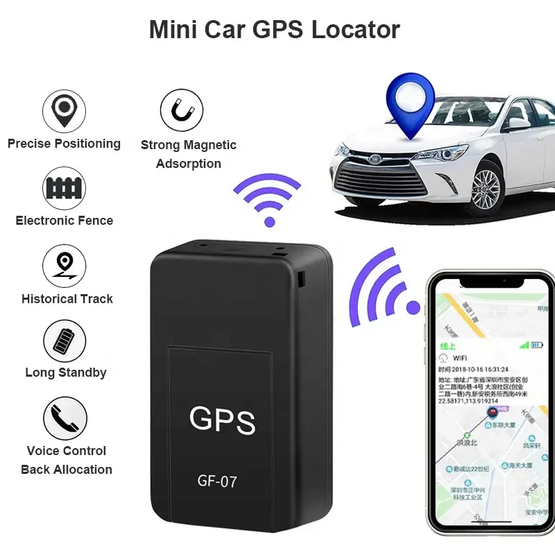 GF07 беспроводной мини Магнитный GPS трекер устройство слежения за автомобилем Детский локатор Голосовое управление транспортное средство персональный