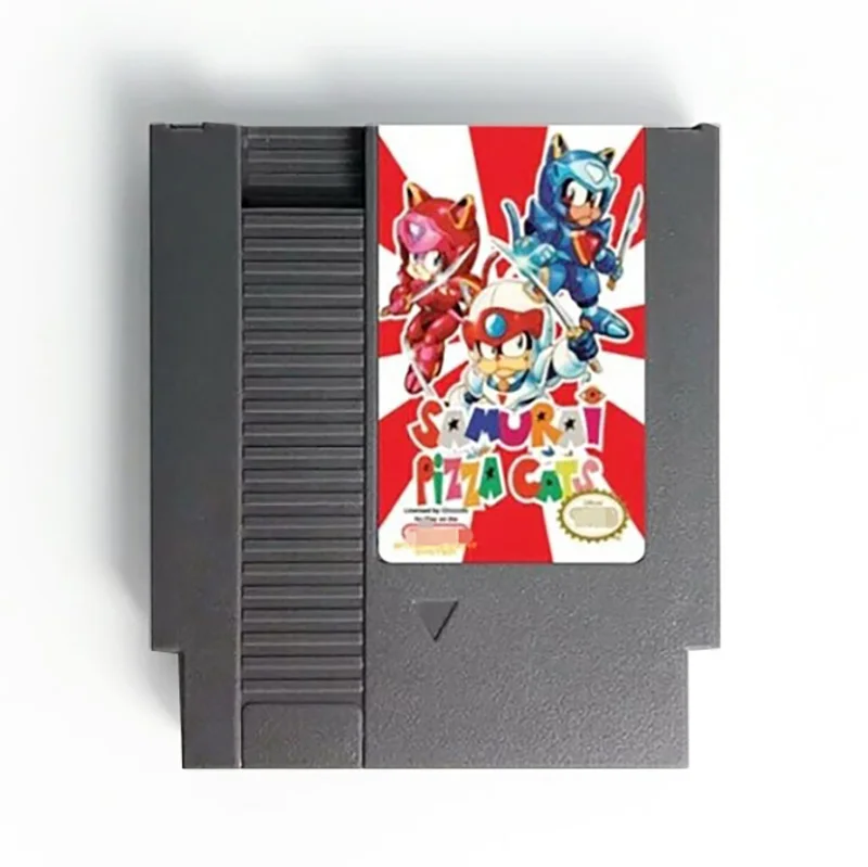 Samurai Pizza Cats NES Game 8bit Private Mold Cartridge