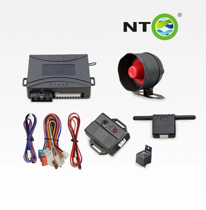 NTO 2-Way Car Alarm System with Real-Time Monitoring Vibration Sensor Remote Engine Start LCD Remote Starter 12V Keyless Entry