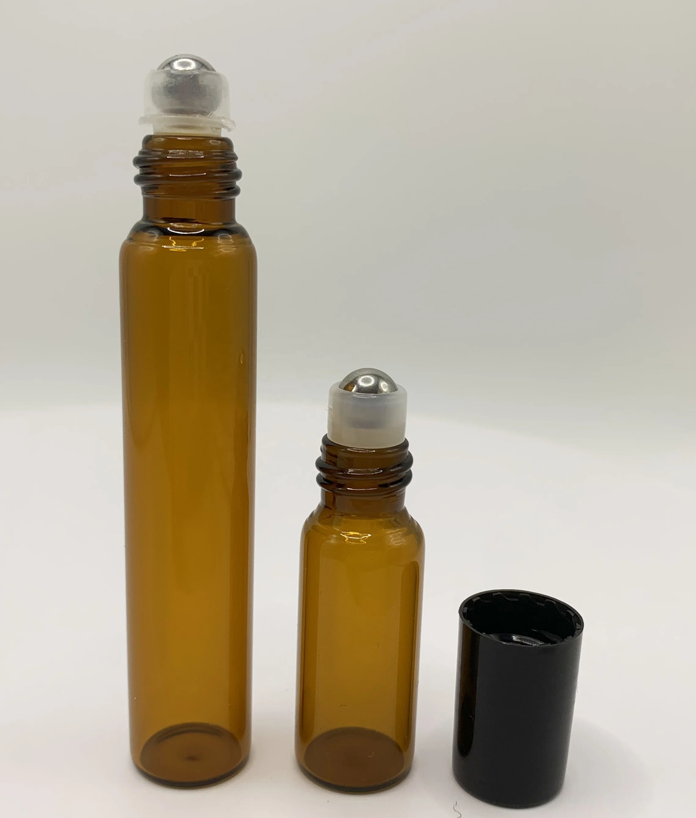 Empty Glass Packaging Tube Vial 5ml 10ml 15ml 20ml 25ml Clear Amber Mini Glass Bottle With Aluminum Screw Cap