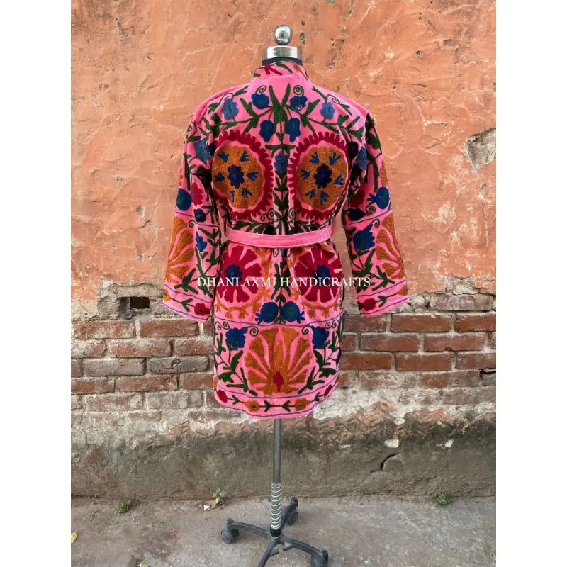 Dames Oranje Bloem Print Kimono Vest Vakantie Sjerpen Mid Lange Losse Strand Cover-Up, Lichtoranje, M