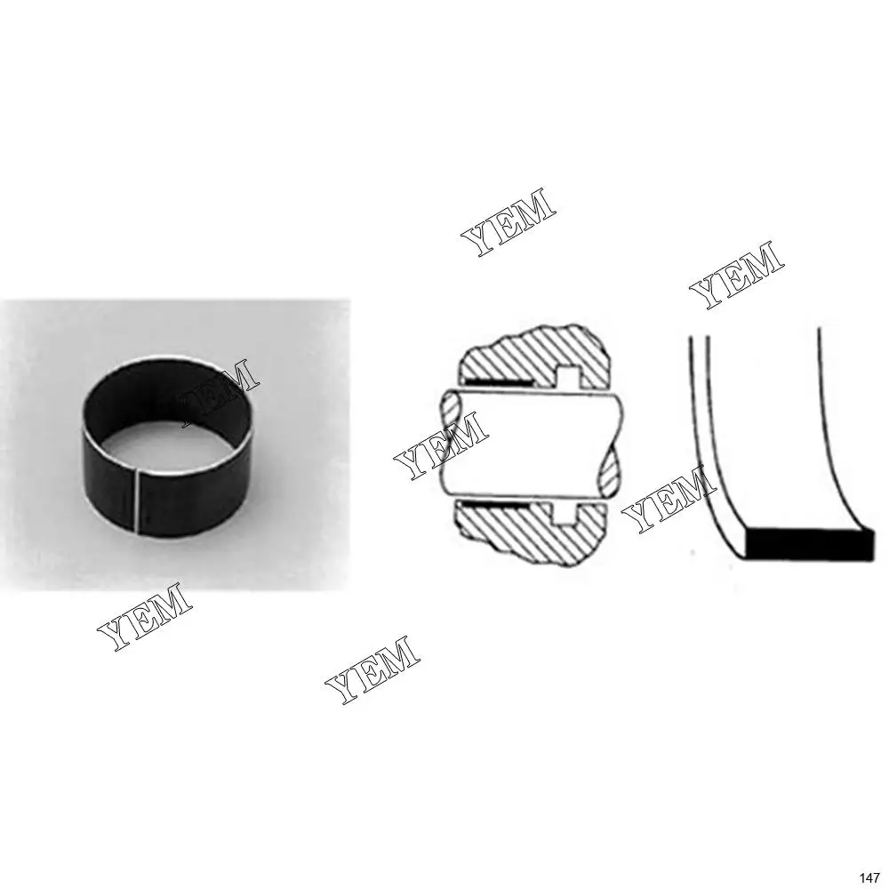 Wholesale High Quality Metal Bearing Head Wear Ring 114-0762 1140762 for M325C MH W345C MH Standard Size Engine Parts