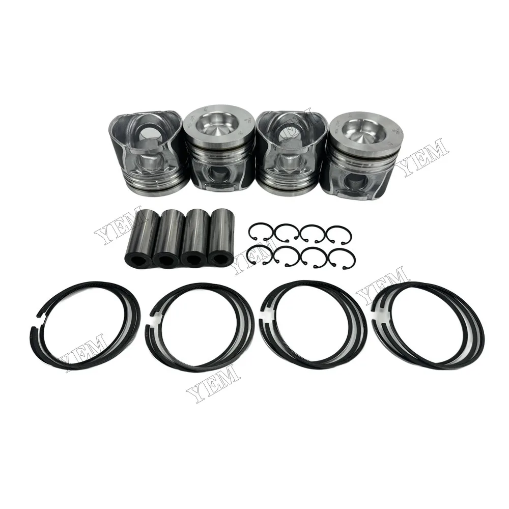 Piston Set With Rings 41794600 Fit for Deutz TD2.9L4 Engine