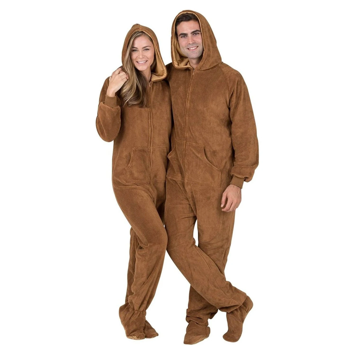 Union JumpSuits Footed Pajamas Family Matching Shadow Gray Hoodie One Pieces for Boys Girls Men Women