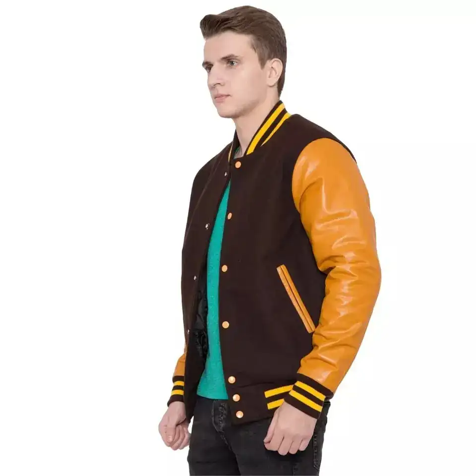 Men's Leather Varsity Jacket High Quality Varsity Custom Brand Varsity