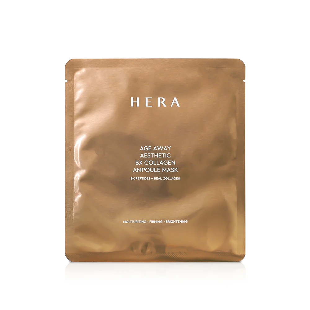 HERA Age Away Collagen Mask Sample 33g (4 Sheets) Korean Cosmetics Functional Facial Mask Wholesale Low MOQ Bulk Order