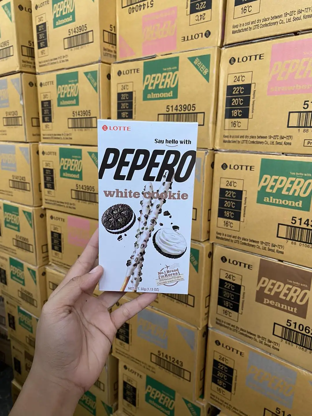 Korea Lotte Pepero Stick Biscuit Almond / Crunky / White Cookie Korea Pepero Cookie Chocolate Pepero I2271657234