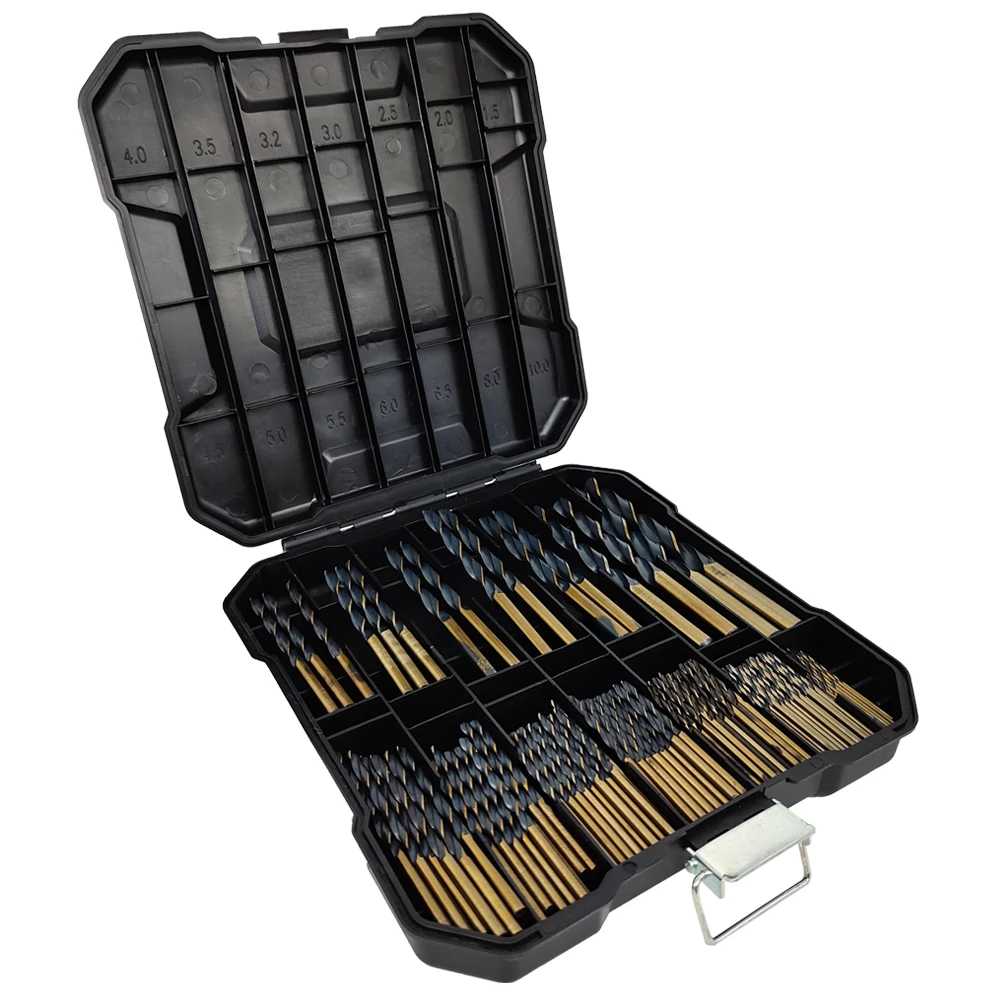 99 Piece 135 Degree Hss 4341 Twist Drill Bit Set - Buy 99 Piece Drill ...