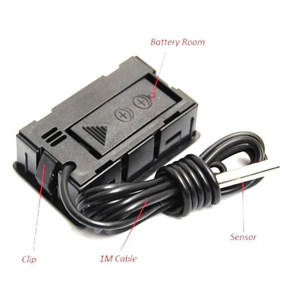 Mini Digital Aquarium Refrigerator Freeze LCD Thermometer With Temperature Sensor Tester