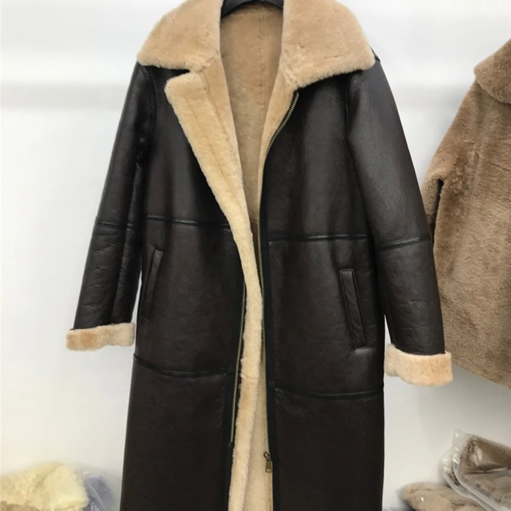 Snow Coat Female Casual Fur Collar Slim Coats Oversize Women