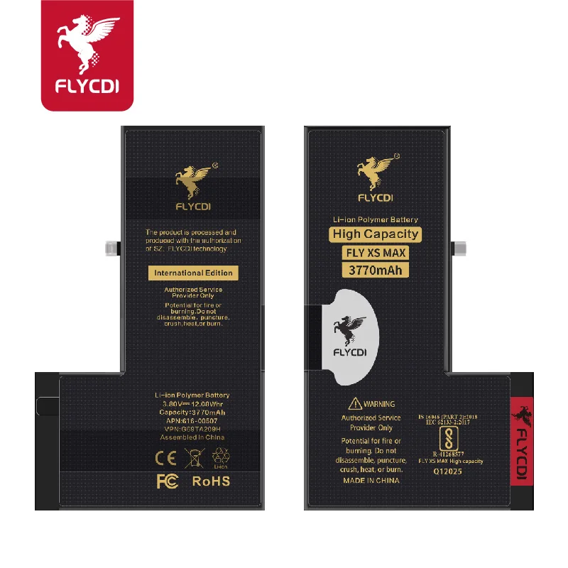 FLYCDI Cell Iphone Battery Mobile Phone Battery for iphone XS MAX  Rechargeable Batteries True Capacity