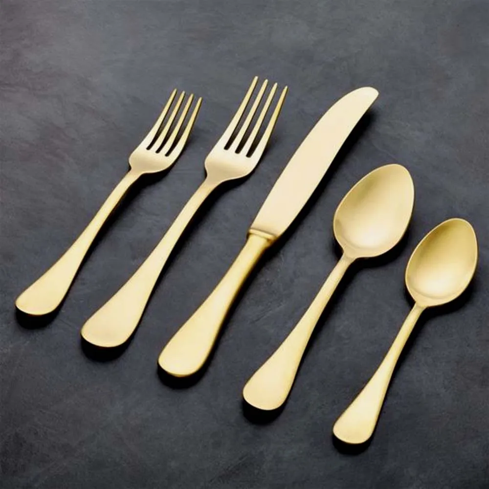 Elegant Tableware Kitchen Serving Spoon New Designer Handle Salad Server Stainless Steel Salad Servers