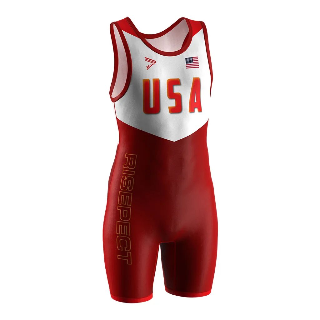 Wholesale Oem Odm Sublimation Professional Wrestling Uniform Singlets