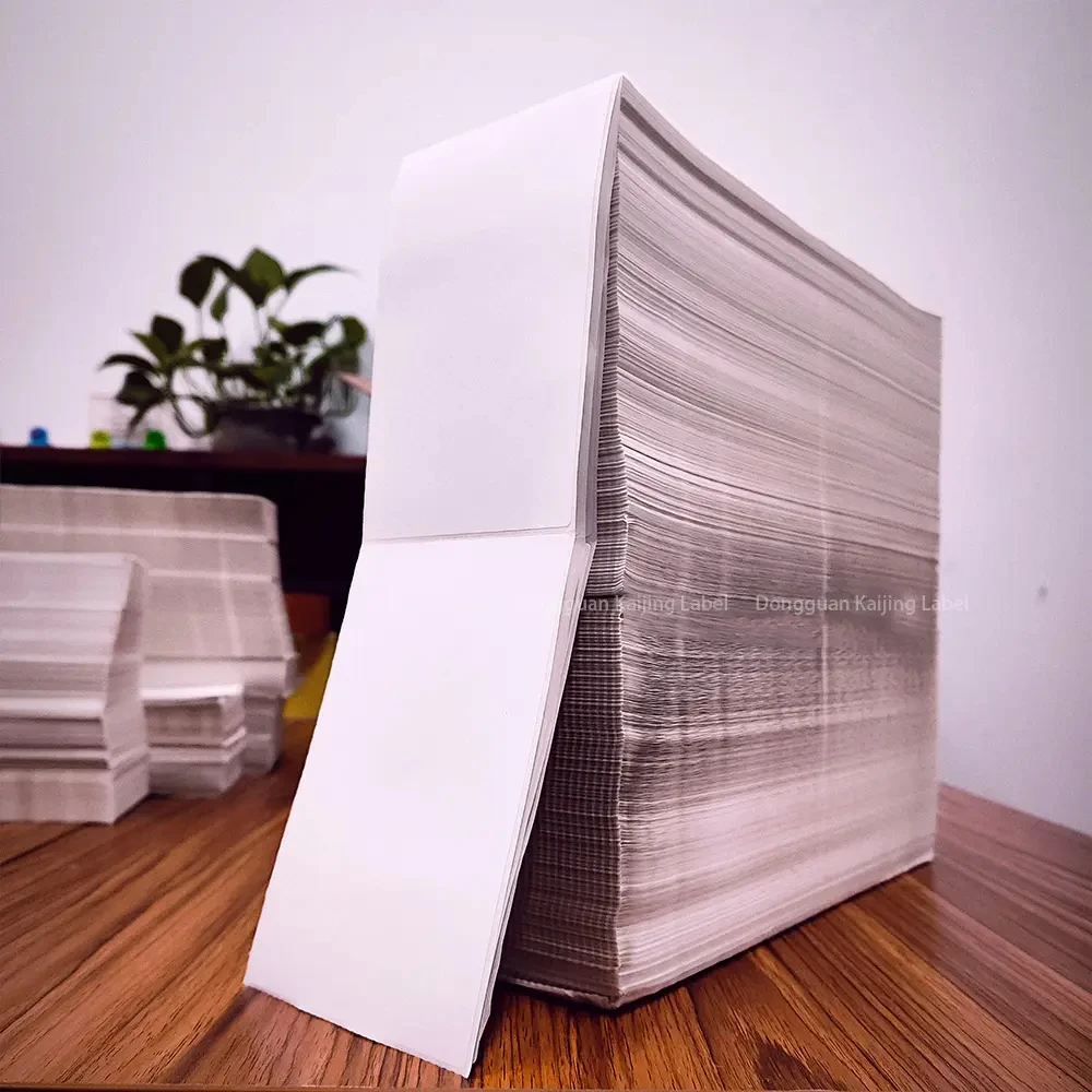 Brazilian 10x15 Fanfold Direct Thermal Adhesive Label 4x6x5000 Sticker for FedEx Supermarket Shipping