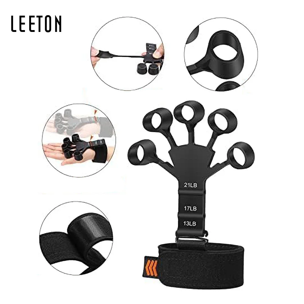 Non-Slip Gym Hand Grip with Arm Function Finger Massage Area for Fitness Use product detail 2