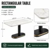 Table de restaurant rectangulaire