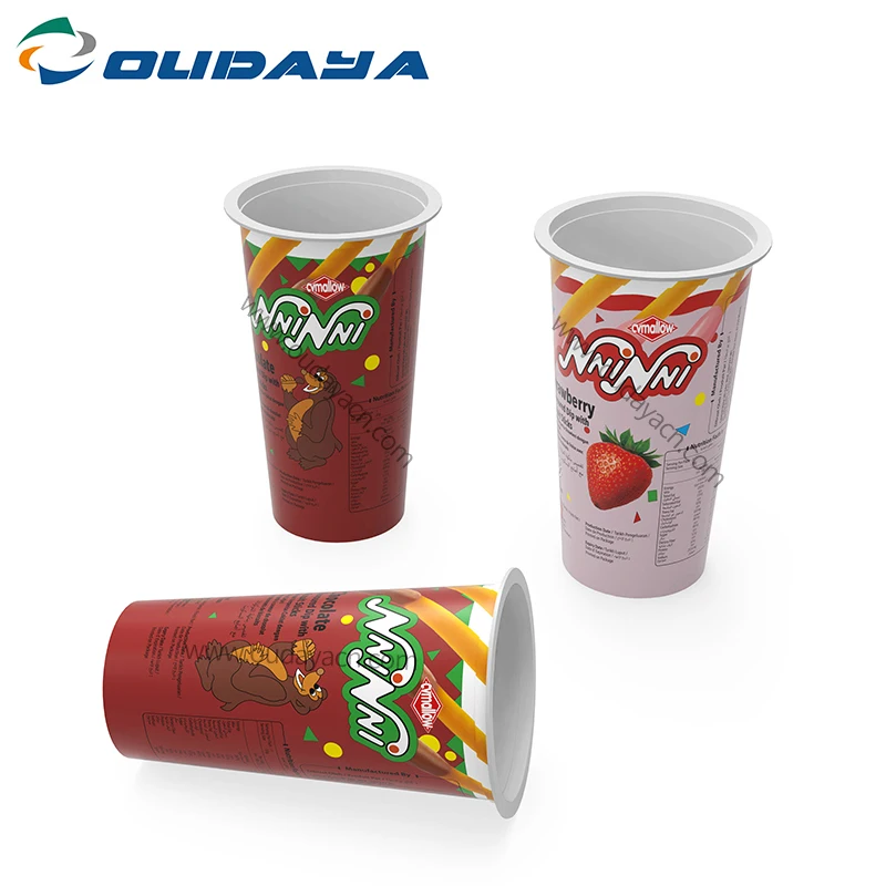 220ml 35g  Custom PP Empty Plastic Jam Cup for Chocolate Packaging Biscuit Dip Cup Packaging