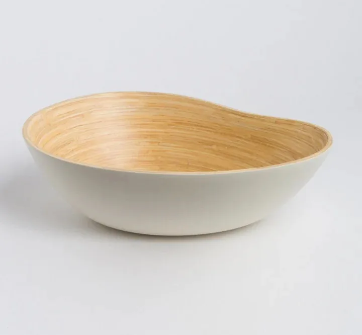 Natural Eco Friendly Biodegradabele Food Fruit Rice Salad Bamboo Bowls