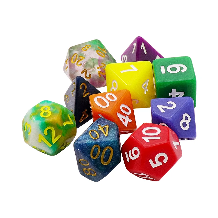 Dnd Dés Jeu De Role, Set De Dés Polyédriques D&D Dés De Jeux En Métal 7