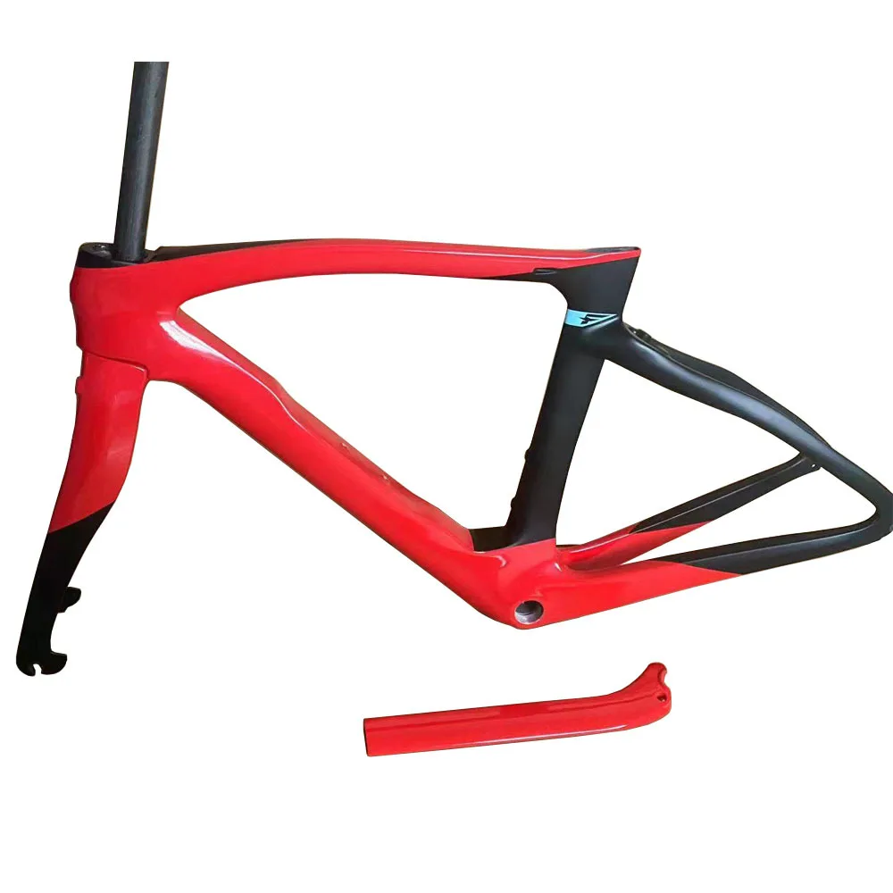 Cadre Vélo Route Carbone Complet - Essieux 100x12mm & 142x12mm, Tailles 44 à 58