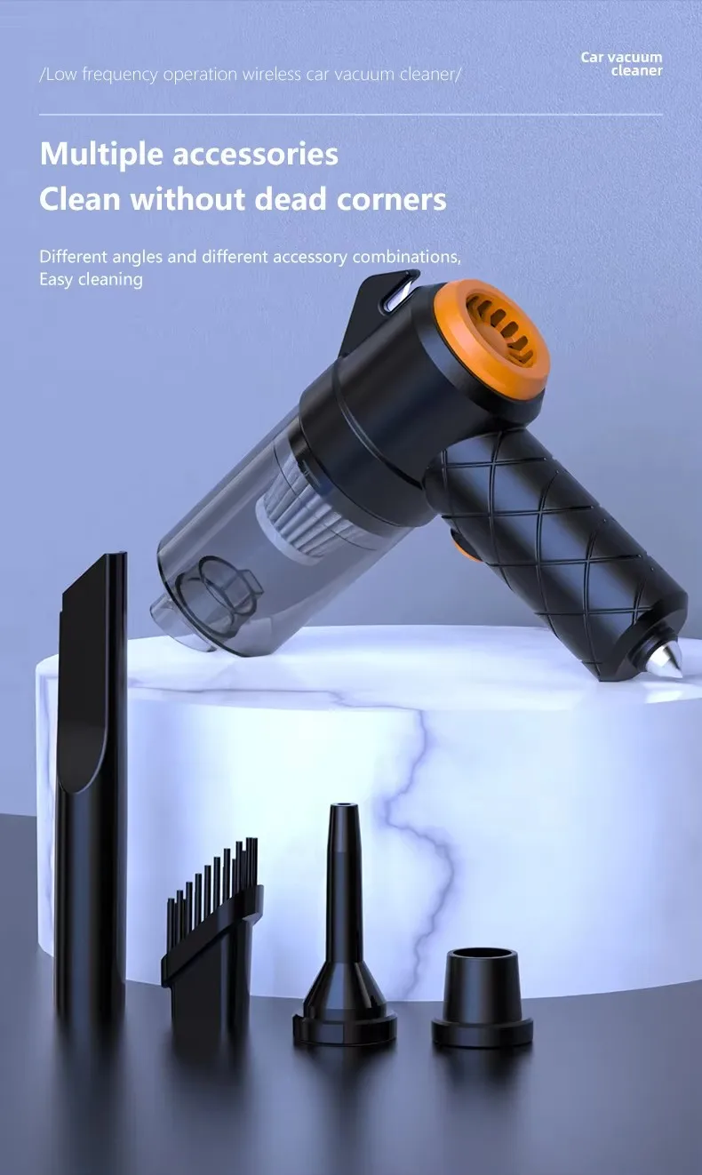 迷你无绳汽车真空吸尘器强吸无线手持便携式汽车真空吸尘器