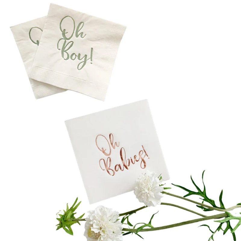 Коктейльные цветные бумажные салфетки для напитков с индивидуальным логотипом для кухни