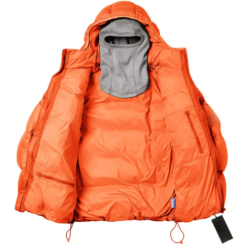 Customizable Balaclava Puffer Jacket for Winter Protection with Water Resistant Fabric Men's Jackets