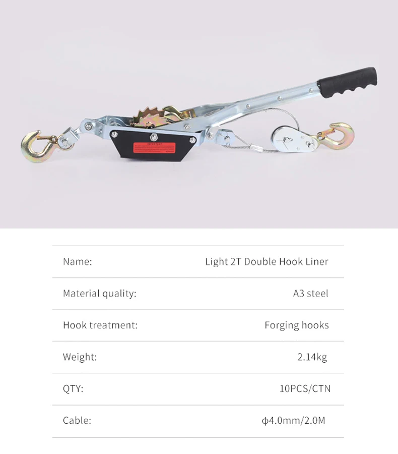 2 Ton 4 Ton Cable Puller Hand Ratchet Tightener Buy 2 Ton Cable