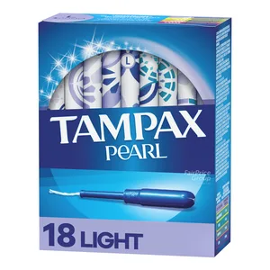 Original Source for Tampax Pocket Radiant Regular Absorption Unscented Compact Cotton 58 Total for Female Hygiene
