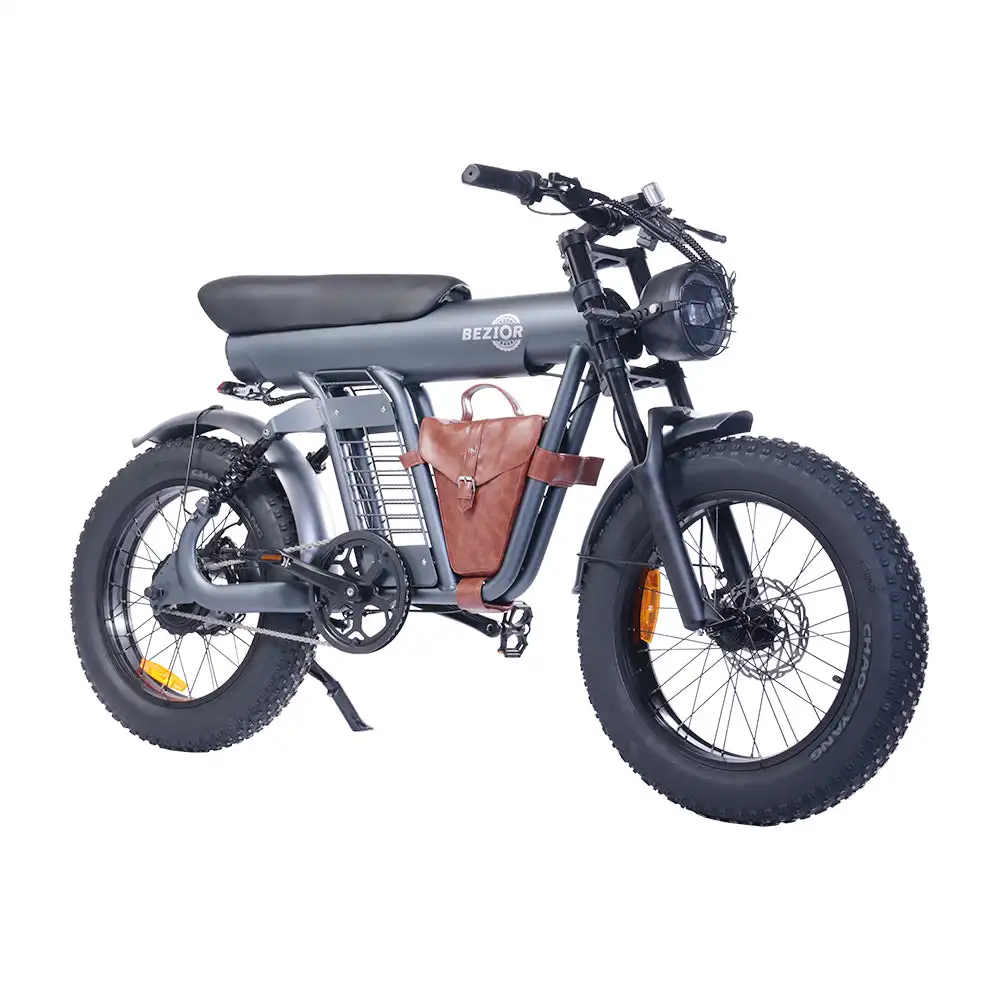 BEZIOR XF006 Electric Mountain Bike-70km Range 48V Motor Aluminum Alloy Frame 20x4.0" Wheels