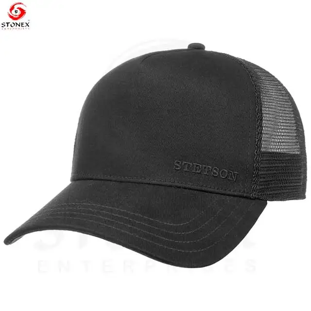 Unisex Fashion Wear Hip-Hop Cotton Mesh Breathable Waterproof Adjustable Trucker Caps for Women and Men