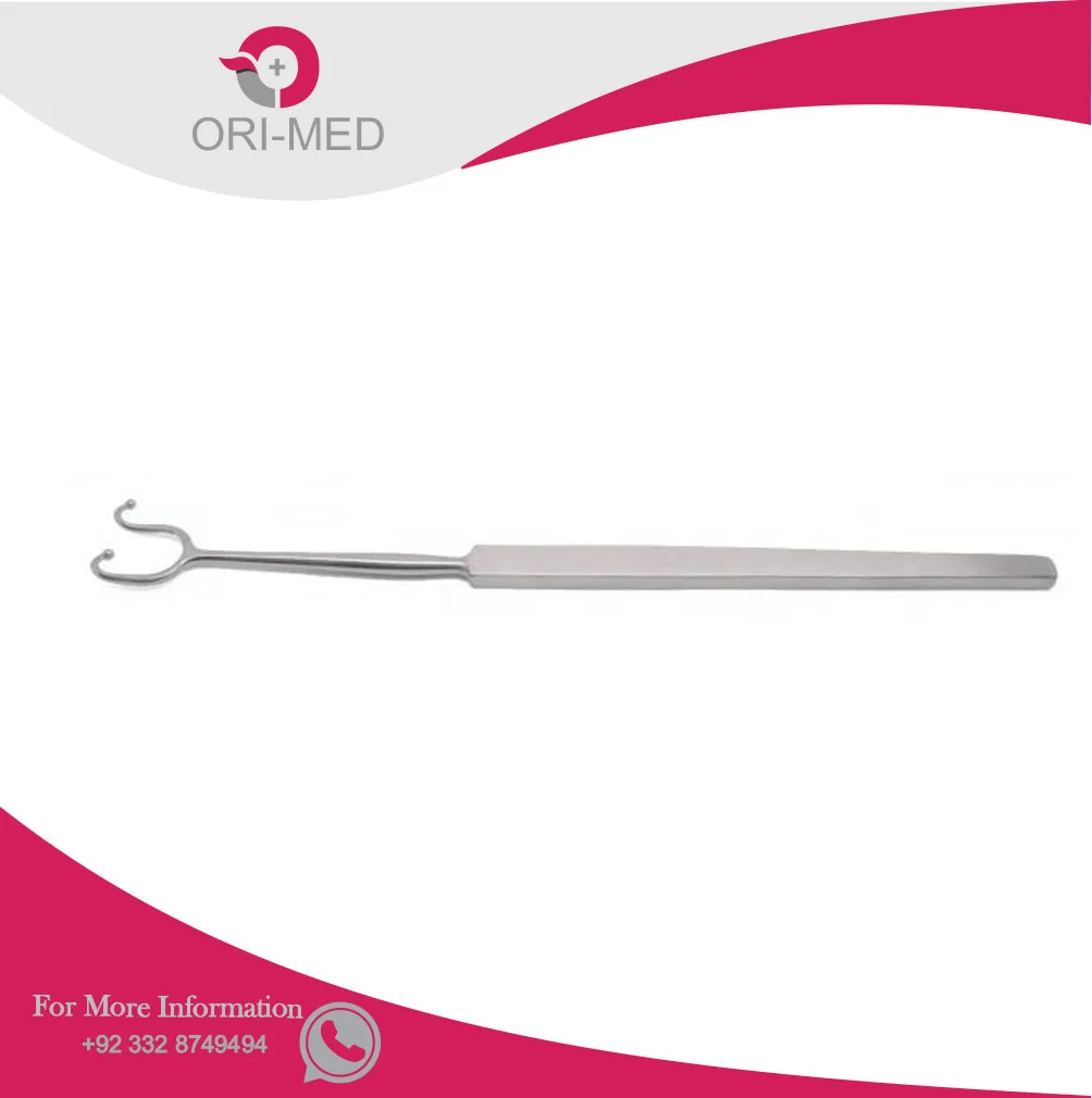 Fomon Retractor 6.25" Double Prong Ball End Ent Veterinary Plastic